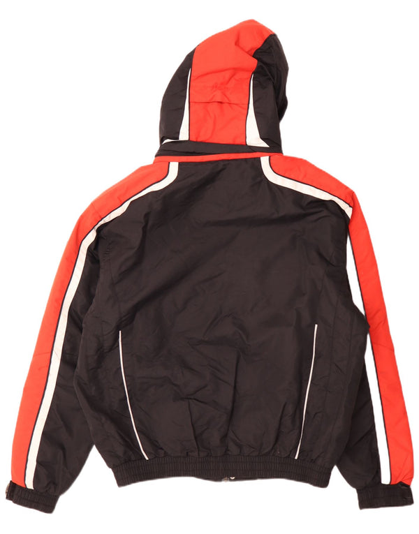 AST Herren-Skijacke mit Kapuze, UK 40, Größe L, Schwarz, Colourblock-Polyamid