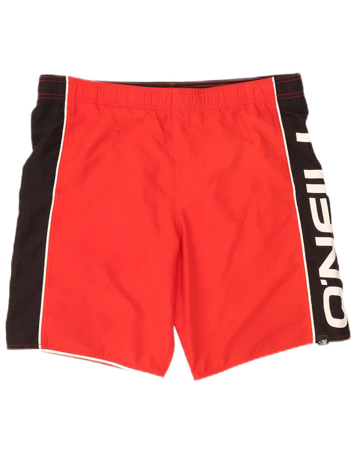 O'Neal Herren-Badeshorts mit Grafik, Größe L, Rot, Farbblock