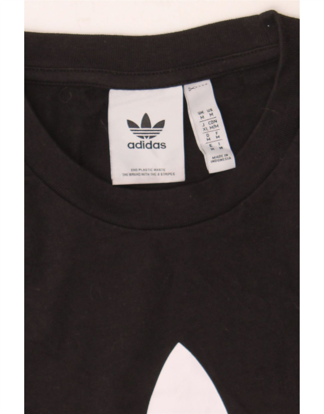 ADIDAS Mens Graphic T-Shirt Top Medium Black Cotton Vintage Adidas and Second-Hand Adidas from Messina Hembry 