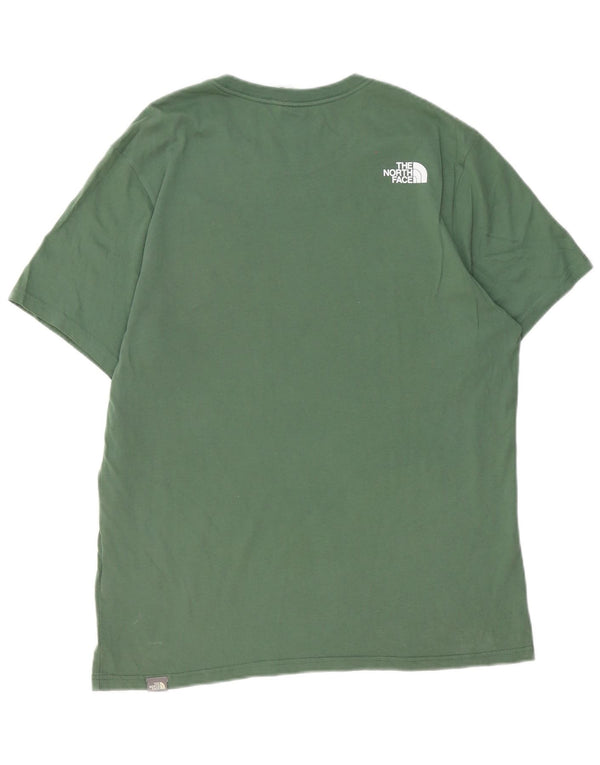The North Face Herren-T-Shirt mit Grafik, Größe L, Grün, Baumwolle