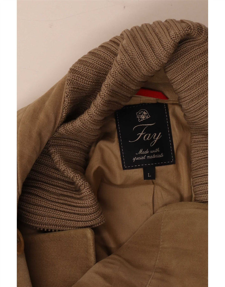 Fay Herren-Blazer, zweireihig, Gr. 40, Größe L, Beige