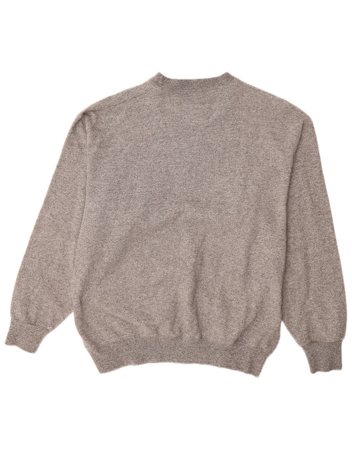 Champion Herren-Sweatshirt mit Grafik, mittelgrau gefleckte Baumwolle