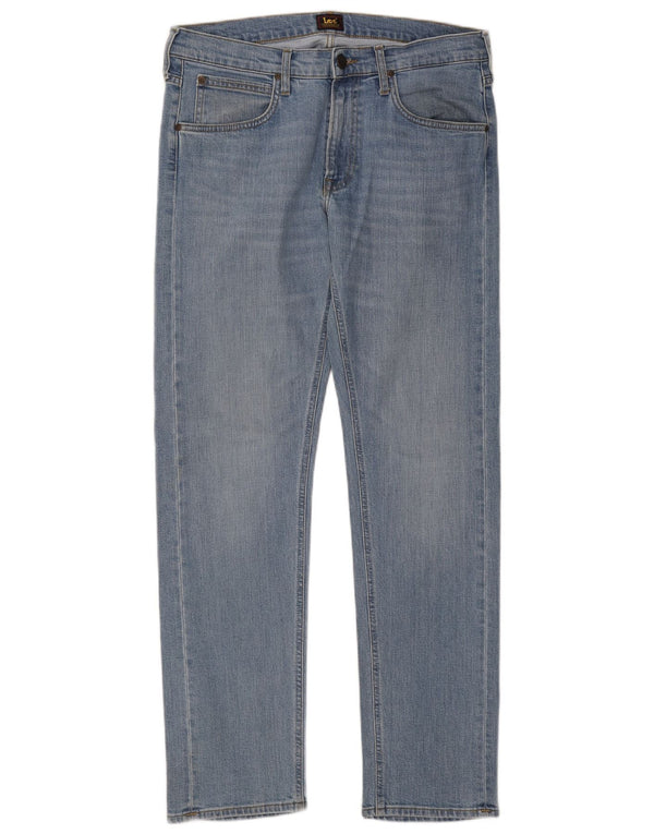 Lee Herren Daren Zip Fly Slim Jeans W32 L32 Blaue Baumwolle