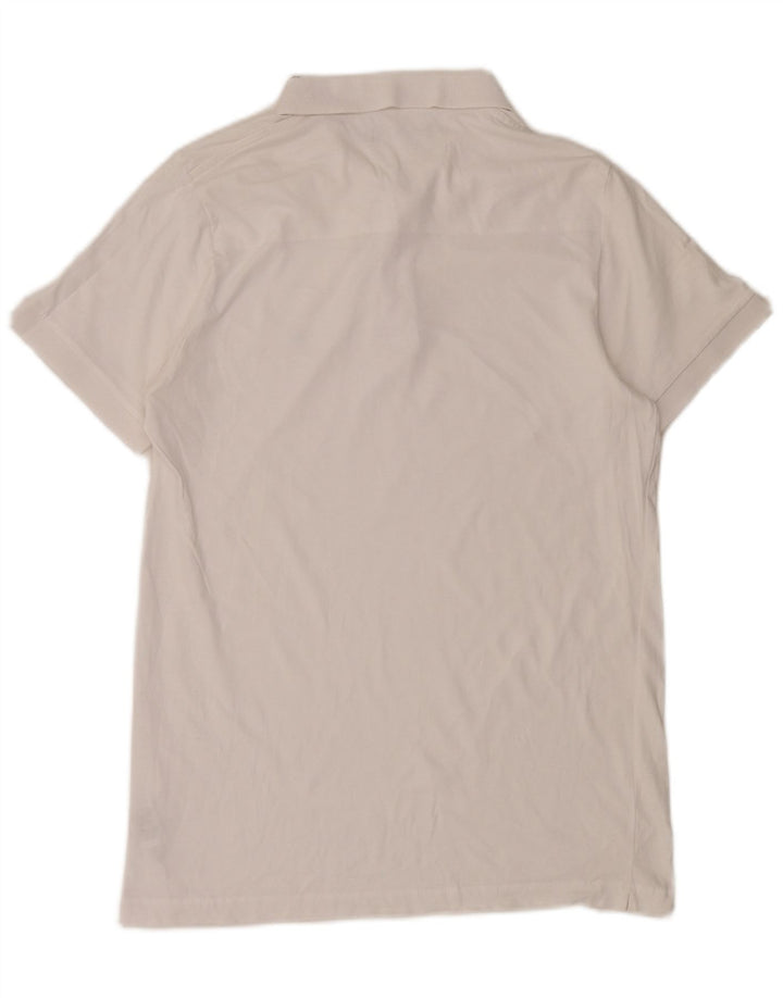 French Connection Herren-Poloshirt XL aus weißer Baumwolle