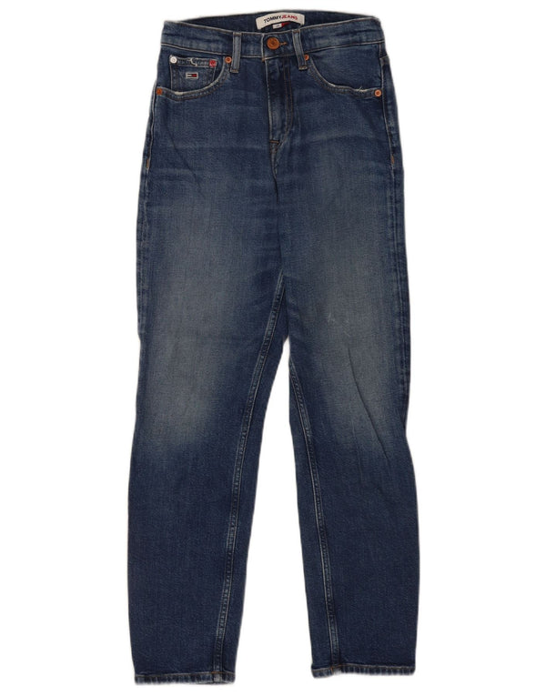 Tommy Hilfiger Damen Distressed Slim Jeans W24 L25 Blau