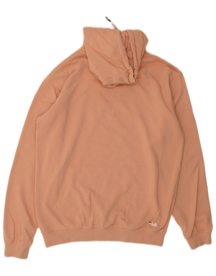 Fila Herren-Kapuzenpullover mit Grafik, mittelrosa, Baumwolle