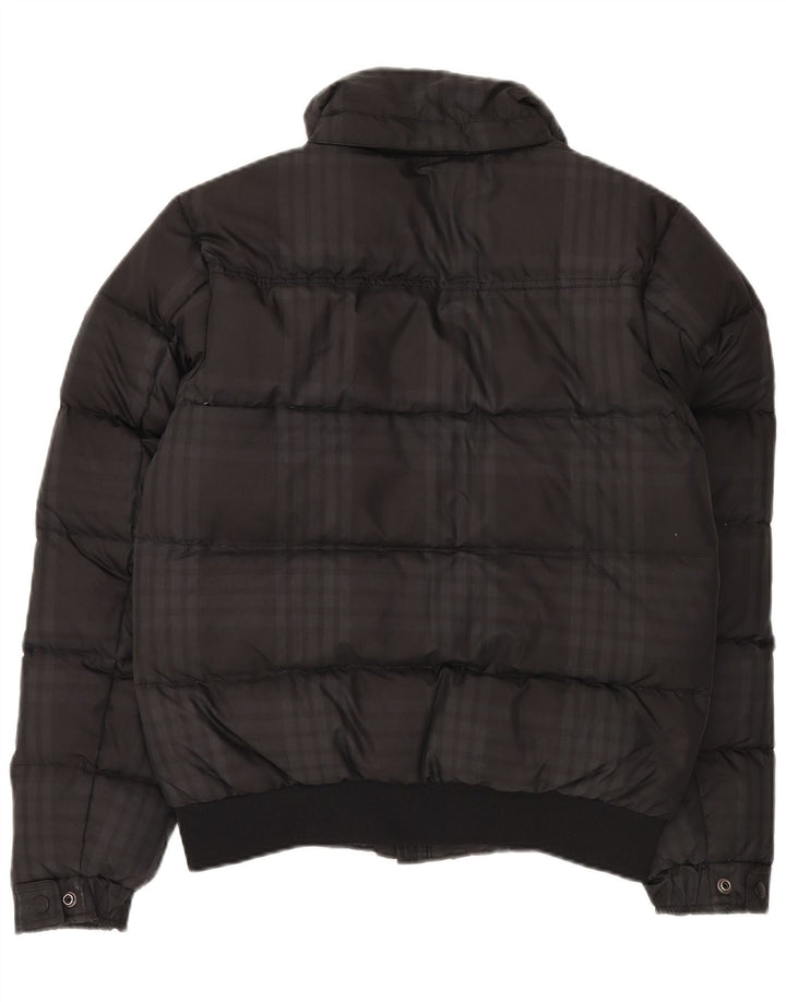 Scotch & Soda Herren Amsterdam Couture Wattierte Jacke UK 38 Medium Schwarz Kariert