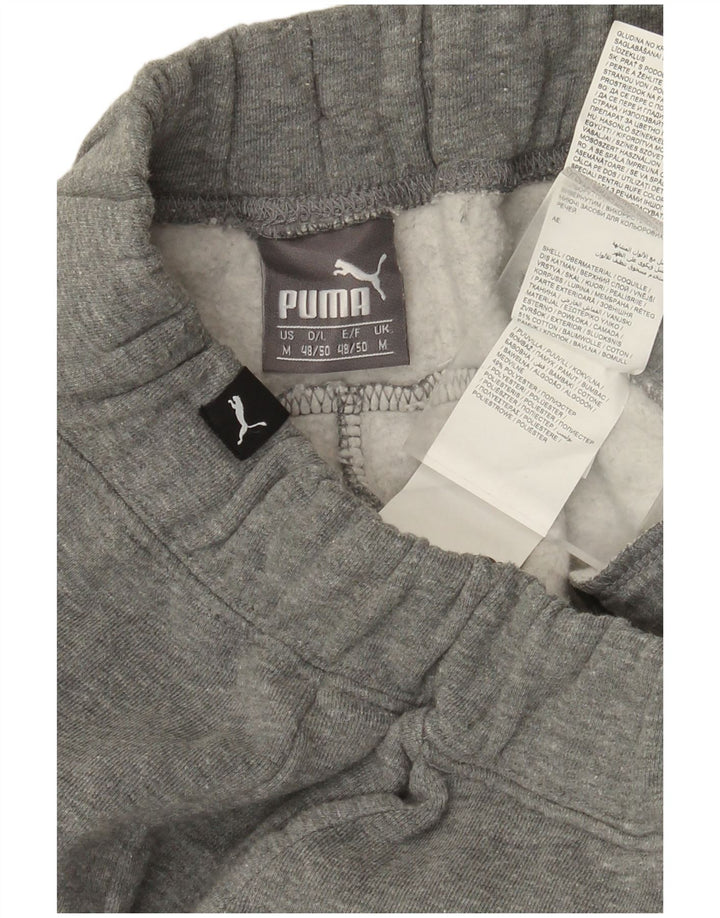 Puma Herren-Trainingshose mit Grafik, mittelgraue Baumwolle