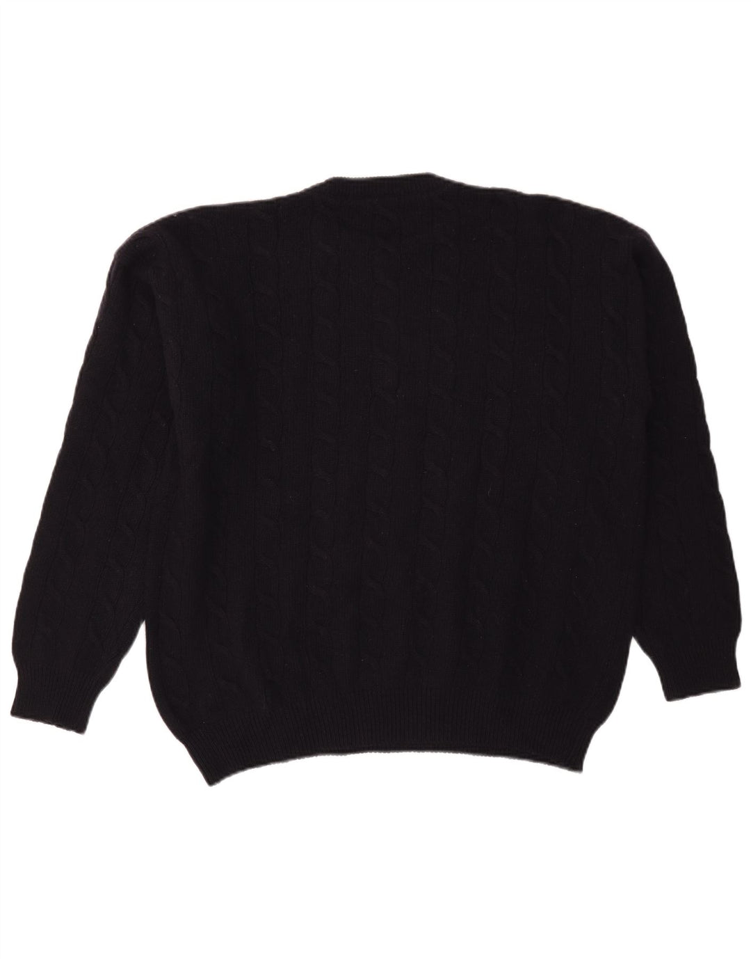 Zanolini Herren-Pullover mit Rundhalsausschnitt, XL, marineblaue Schurwolle