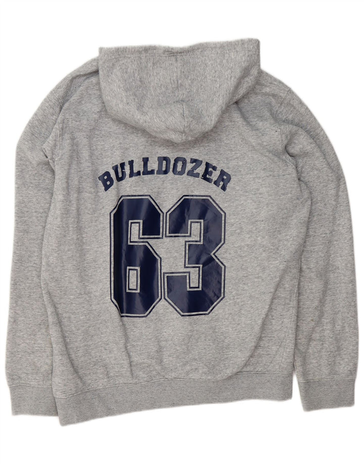 CHAMPION Herren-Kapuzenpullover mit Grafik, XL, grau meliert, Baumwolle