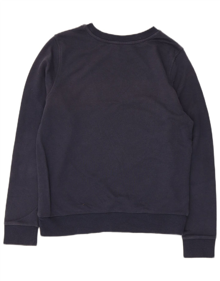 Marks & Spencer Damen Sweatshirt Pullover UK 10 Small Marineblau Baumwolle