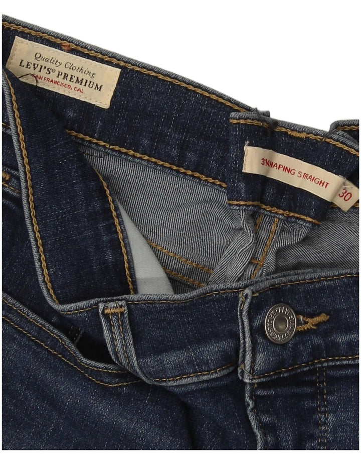 Levi's Damen 314 Shaping Straight Jeans W30 L32 Blau