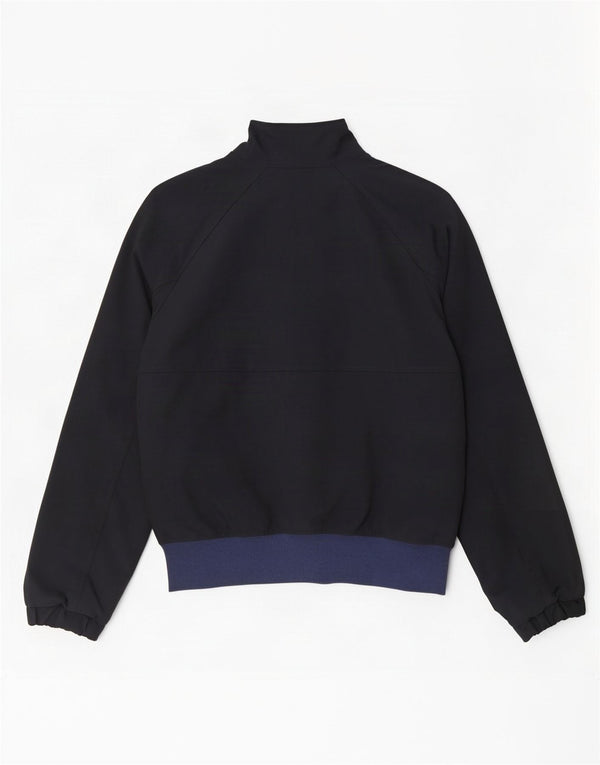 Woolrich Womens Oversized Bomber Jacket UK 10 Small Navy Blue Polyester