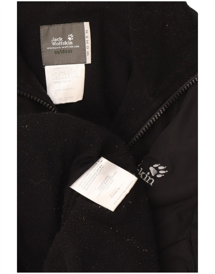 Jack Wolfskin Damen Liner Windjacke UK 12 Medium Schwarz Polyester