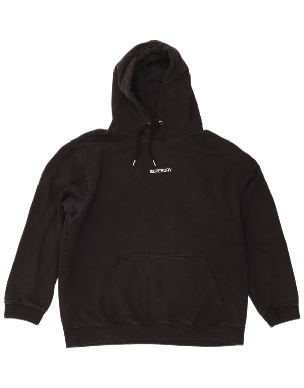 Superdry Herren Kapuzenpullover XL aus schwarzer Baumwolle