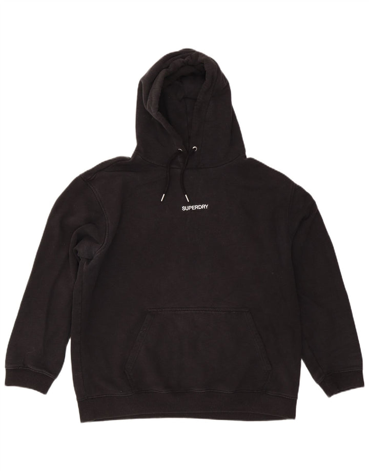 Superdry Herren Kapuzenpullover XL aus schwarzer Baumwolle