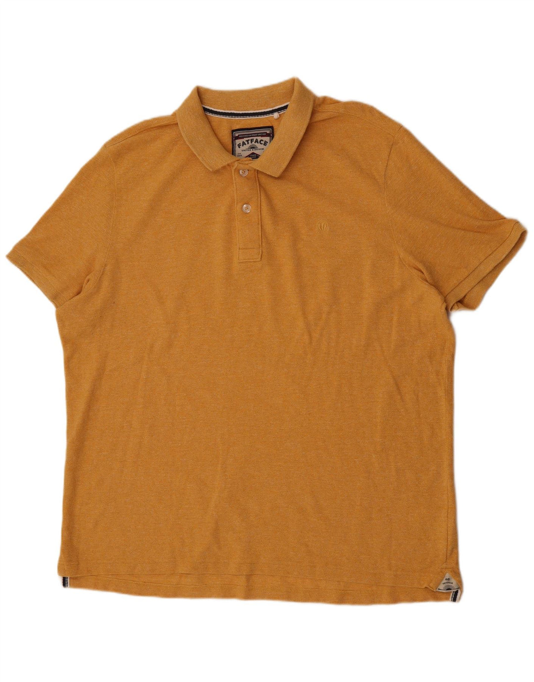 Fat Face Herren Poloshirt 3XL Gelb Baumwolle