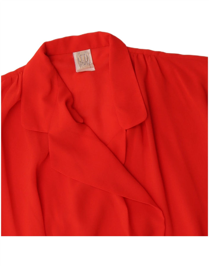 Ferre Damen-Hemdbluse mit 3/4-Ärmeln, UK 18, XL, Rot, Polyester