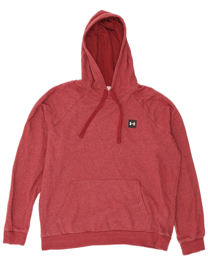 Under Armour Herren-Kapuzenpullover, groß, rote Baumwolle