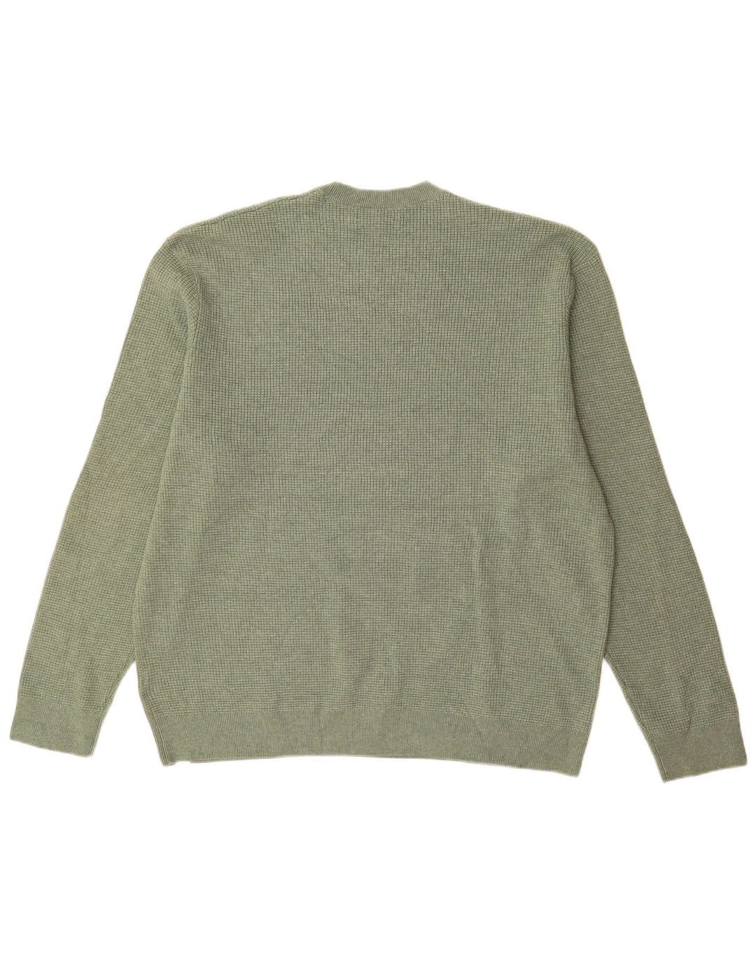 Marks & Spencer Herren-Pullover mit Rundhalsausschnitt, 3XL, grün, Polyester
