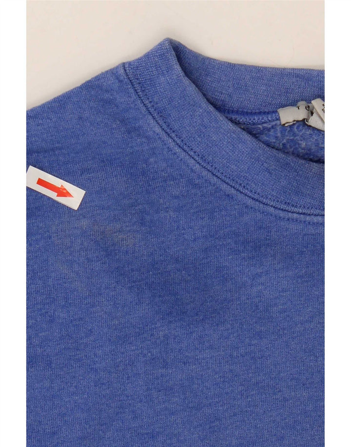 Topshop Damen Sweatshirt-Pullover UK 12 Mittelblau
