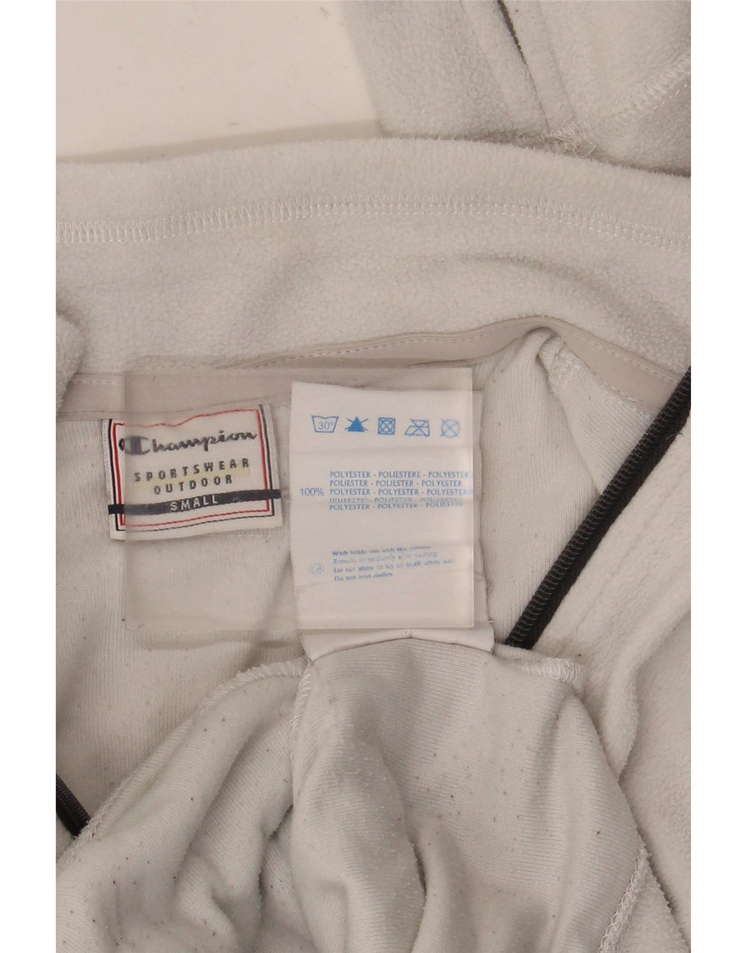 Champion Damen-Fleecejacke mit Grafik, UK 10, Größe S, Weiß, Polyester