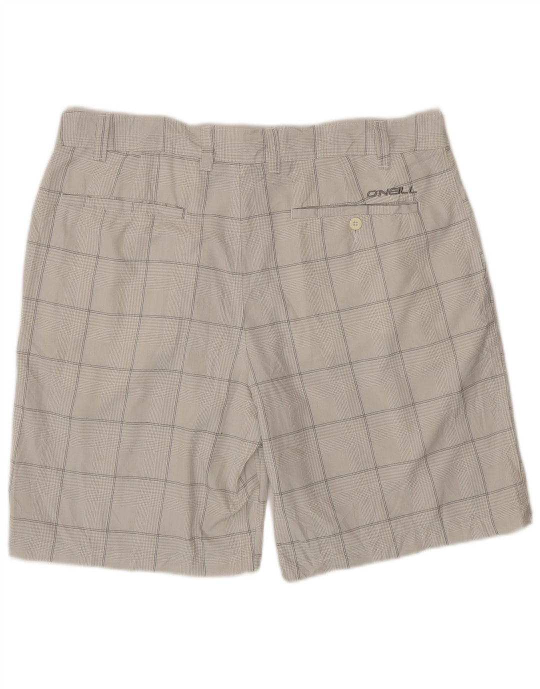O'Neill Herren Chinoshorts W38 XL Grau kariertes Polyester