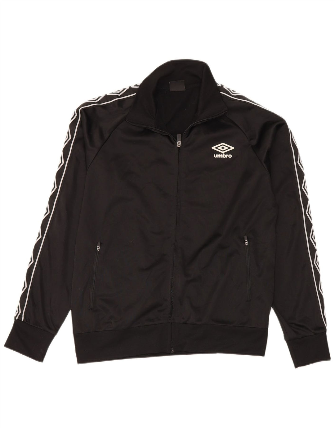 UMBRO Herren-Trainingsanzugoberteil mit Grafik, Mittelschwarzes Polyester