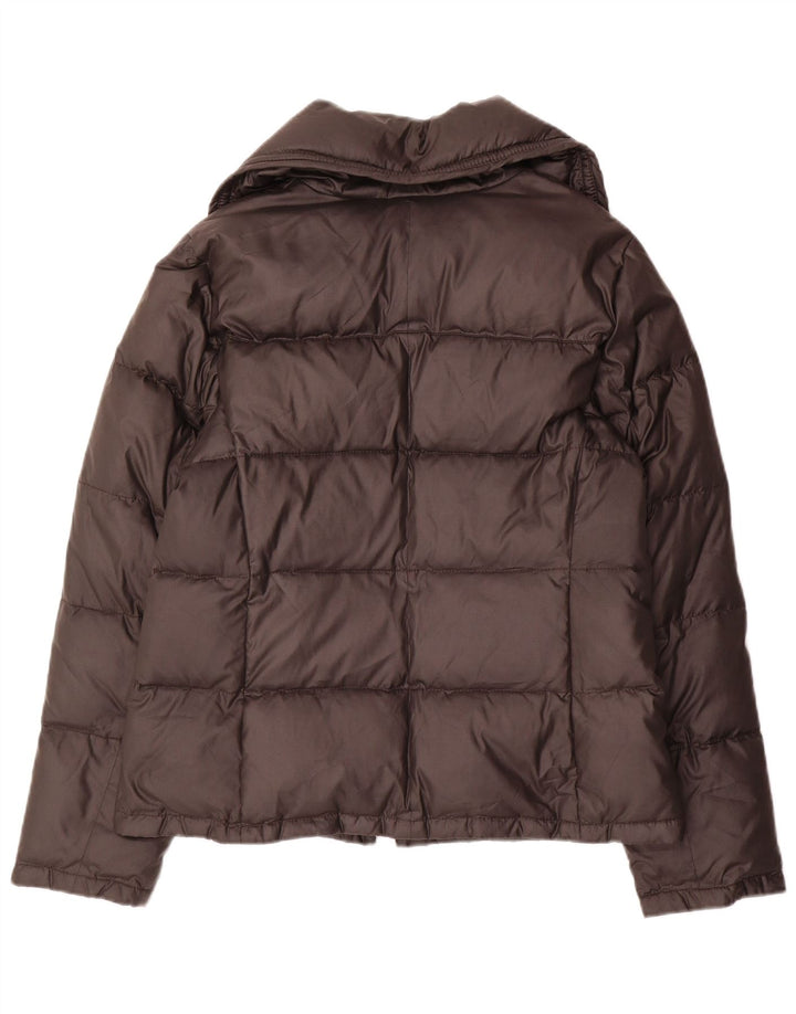 Hugo Boss Damen Wattierte Jacke UK 14 Large Braun Polyester