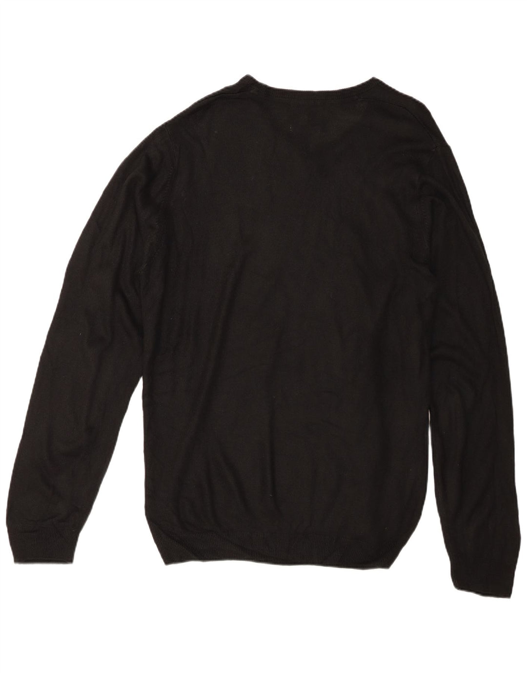 Marks & Spencer Herren-Pullover mit V-Ausschnitt, XL, schwarzes Acryl