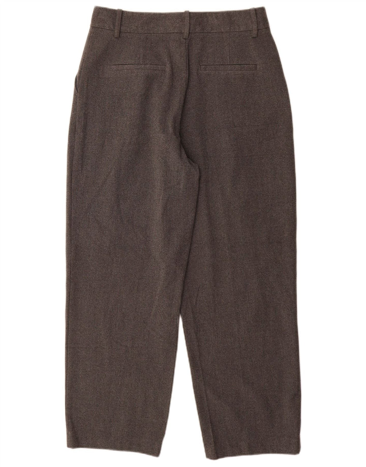 Zara Damen-Chinohose mit hoher Taille und Pegged, mittelgroß, W28, L27, grau, Polyester