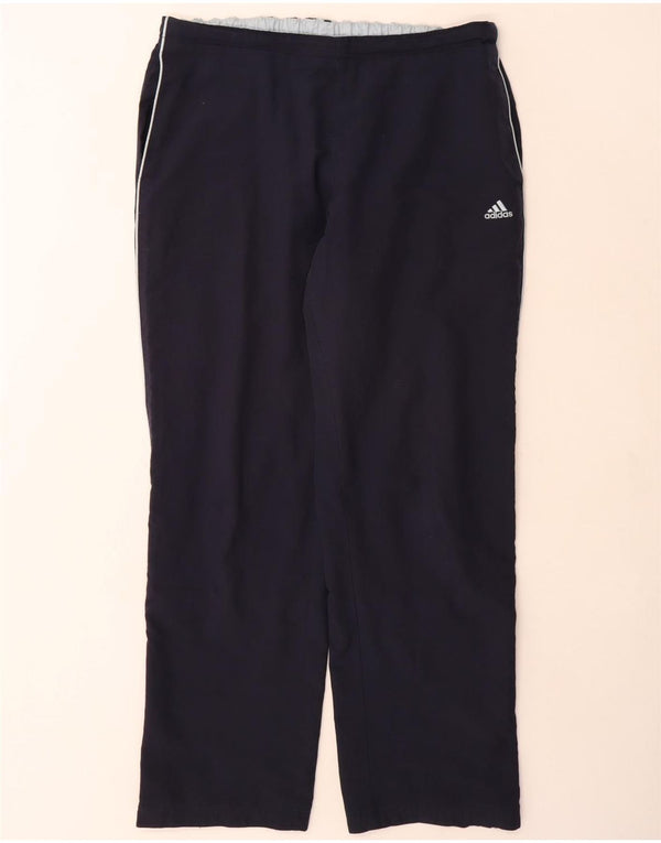Adidas Damen Trainingshose UK 18 XL Marineblau Baumwolle