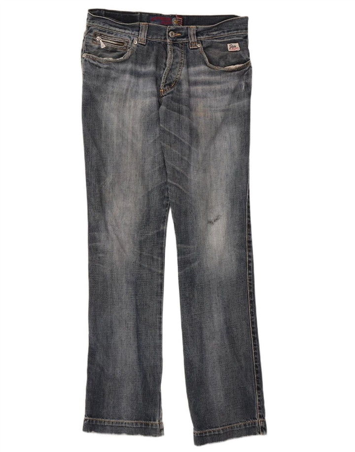 ROY ROGERS Womens Straight Jeans W30 L34 Blue