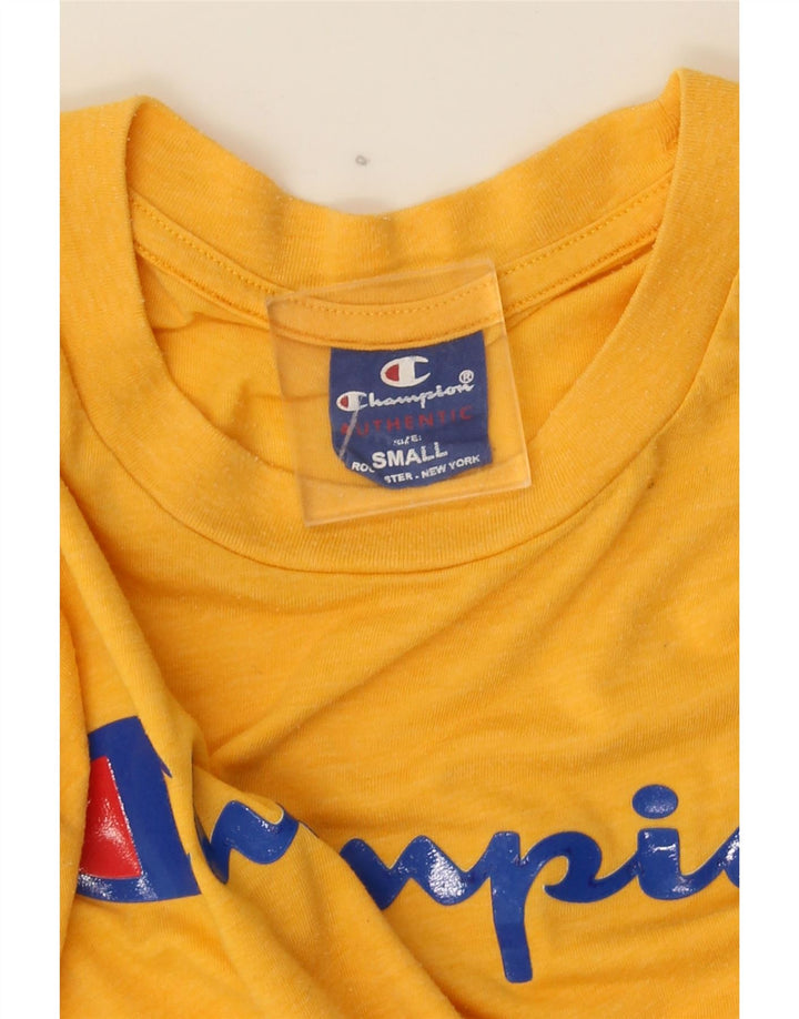 Champion Herren-T-Shirt mit Grafik, Größe S, Gelb