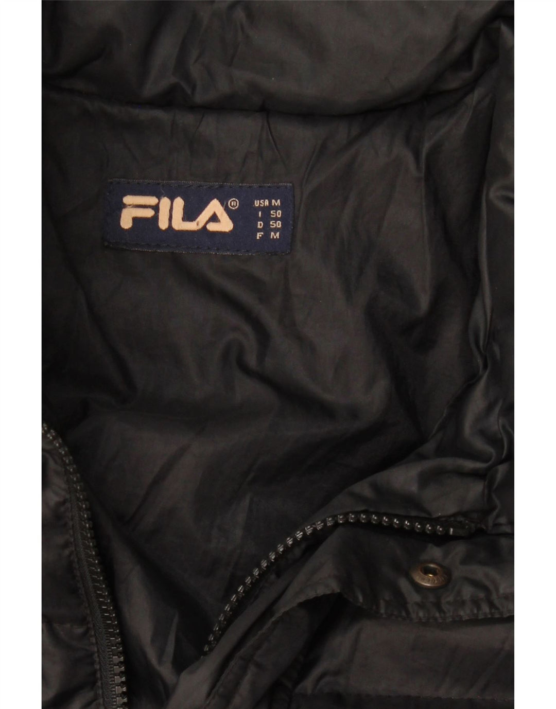 Fila Herren Wattierte Jacke IT 50 Large Schwarz