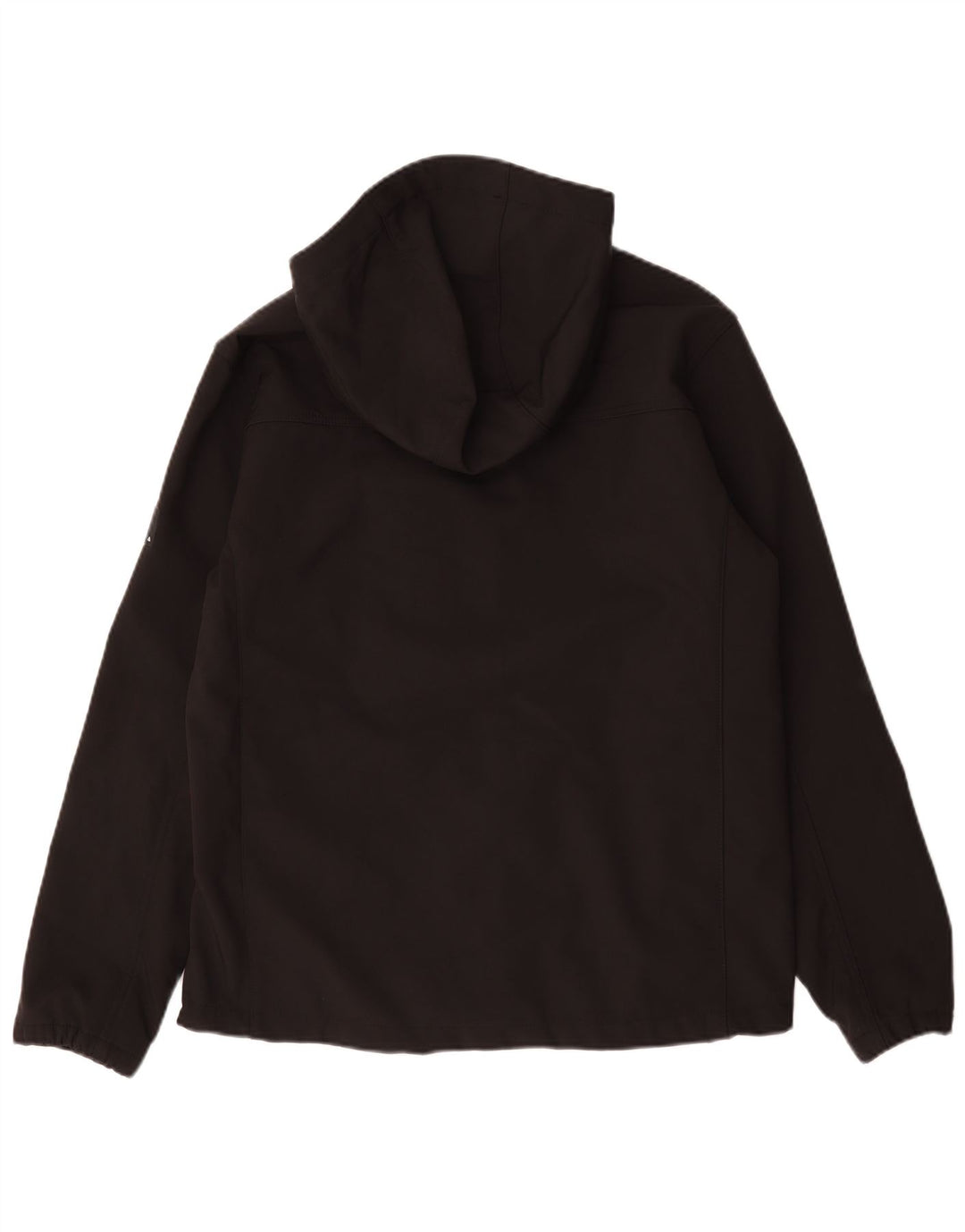 Zara Herren-Windbreakerjacke mit Kapuze, UK 40, Größe L, Schwarz, Polyester