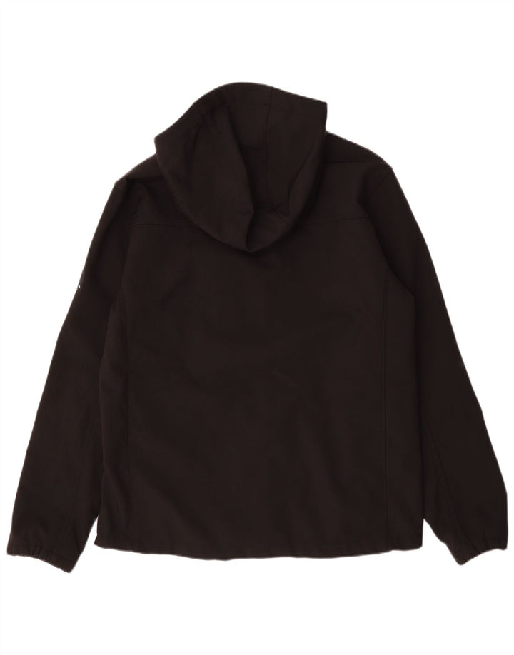 Zara Herren-Windbreakerjacke mit Kapuze, UK 40, Größe L, Schwarz, Polyester