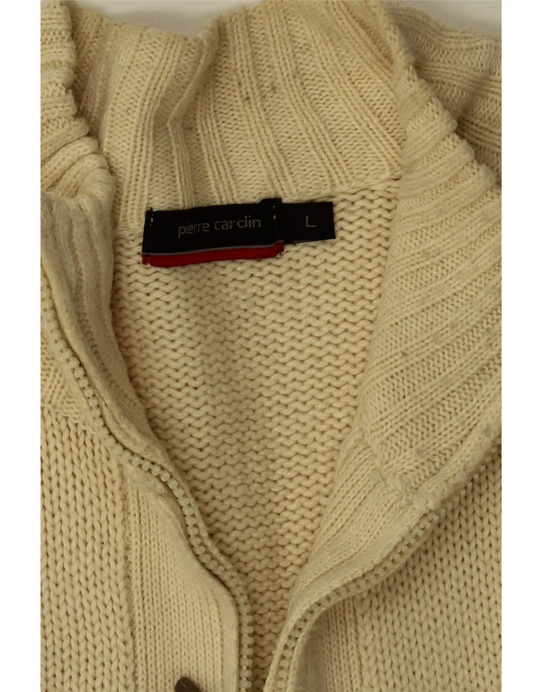 Pierre Cardin Herren-Strickjacke, groß, beige, Acryl