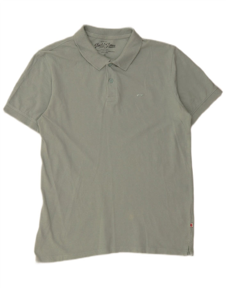 Jack & Jones Herren-Poloshirt, Größe S, grüne Baumwolle
