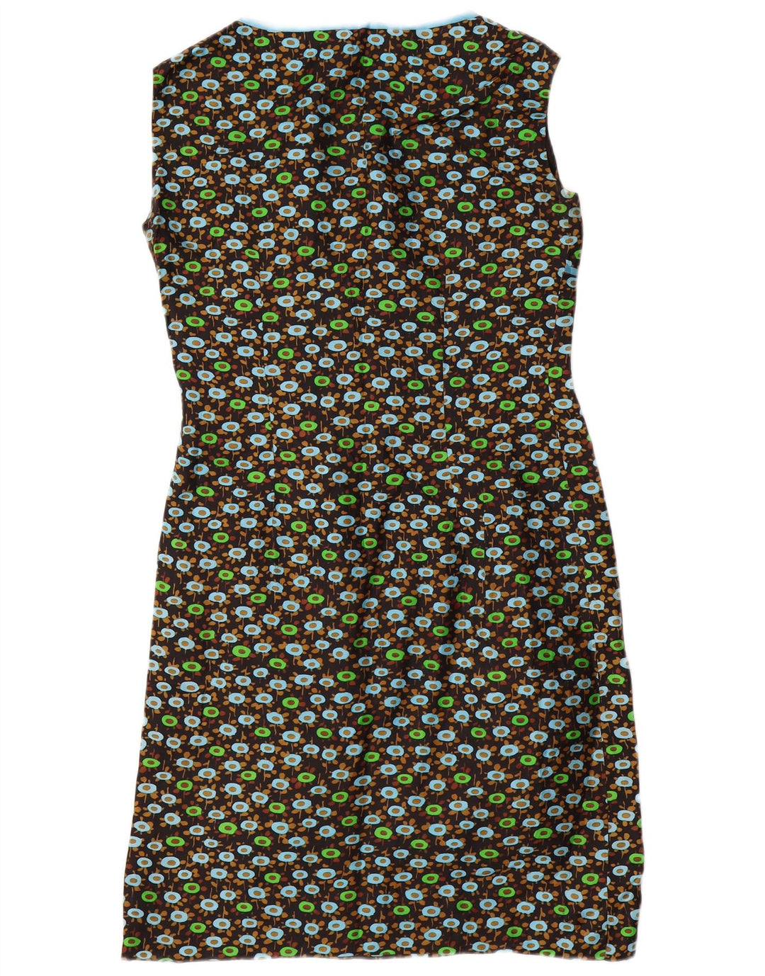 VINTAGE Damen 3/4-Ärmel 2-teiliges Set UK 14 Mittelschwarz geblümt