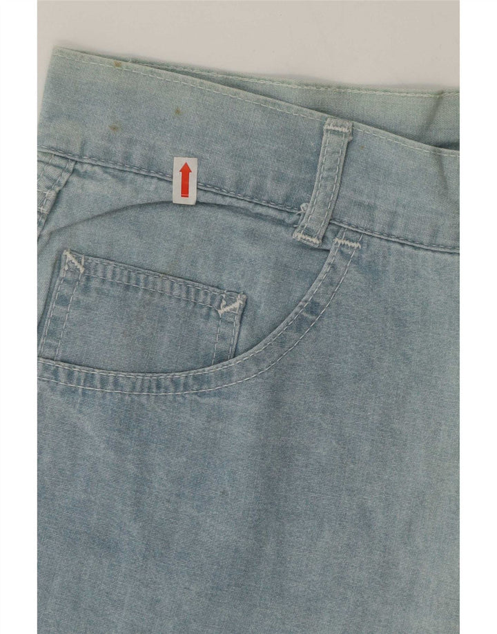 Mash Herren Jeansshorts W33 mittelblaue Baumwolle