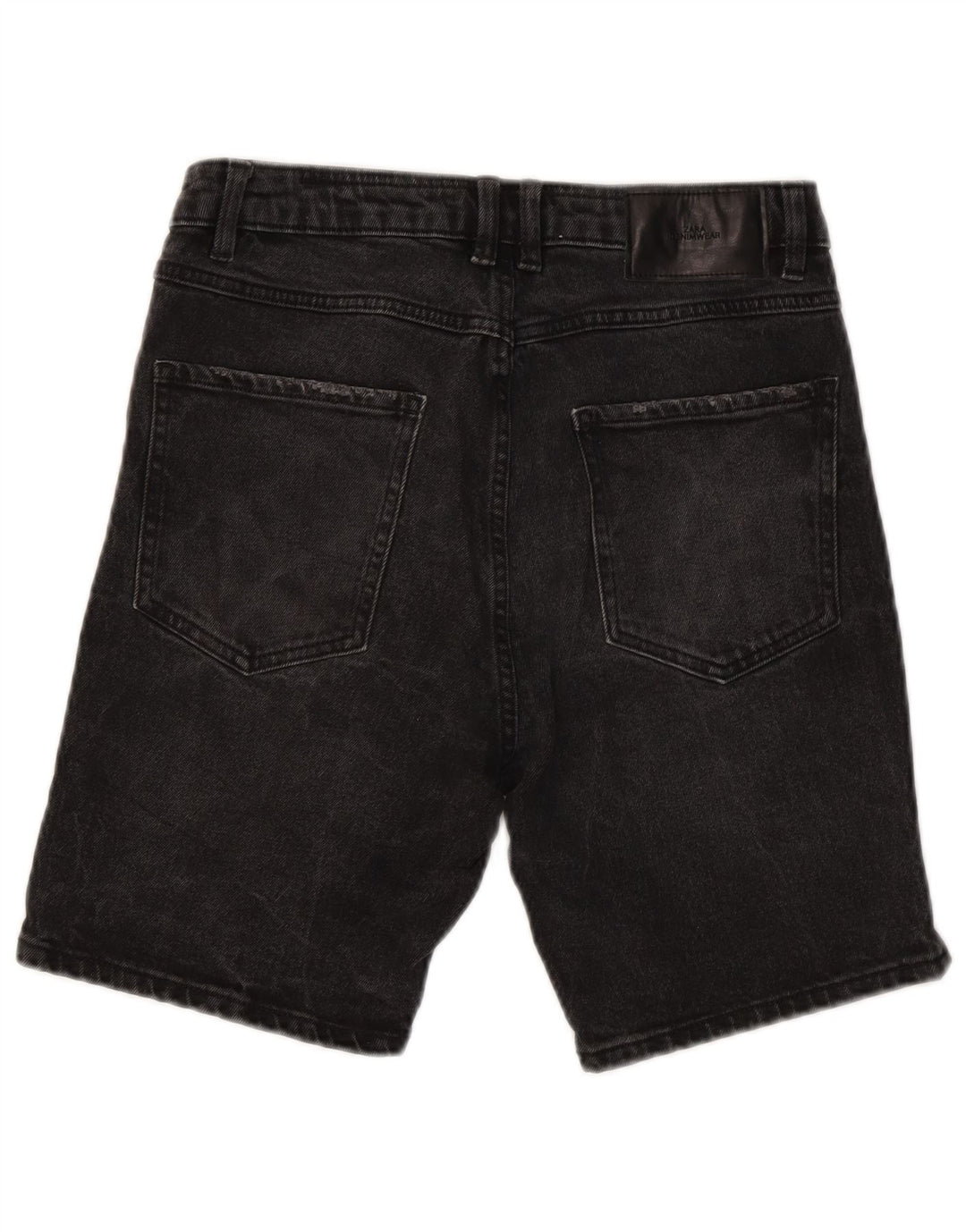 Zara Herren Jeansshorts EU 38 Small W30 Schwarze Baumwolle