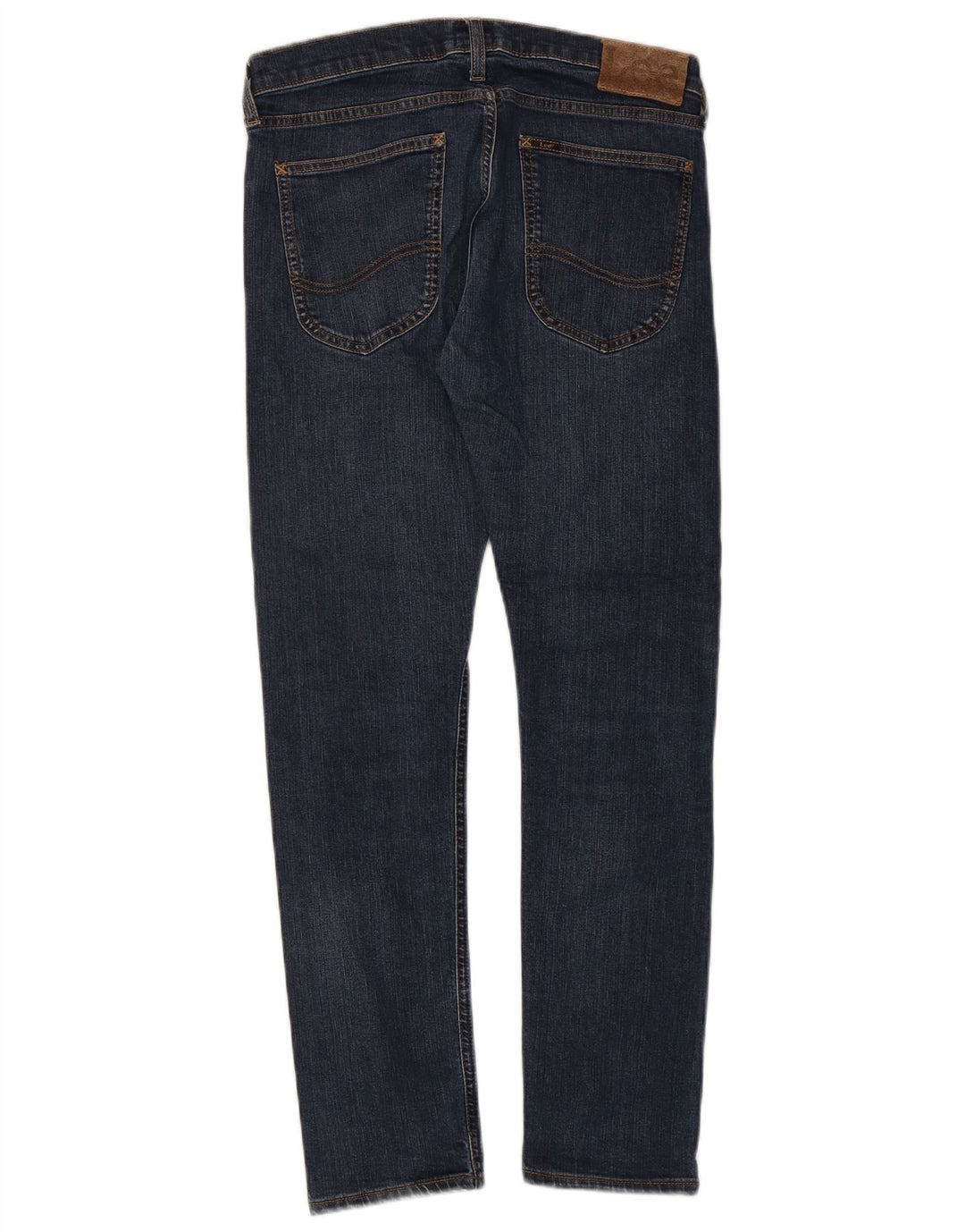 Lee Damen Luke Slim Jeans W31 L30 Marineblau Baumwolle