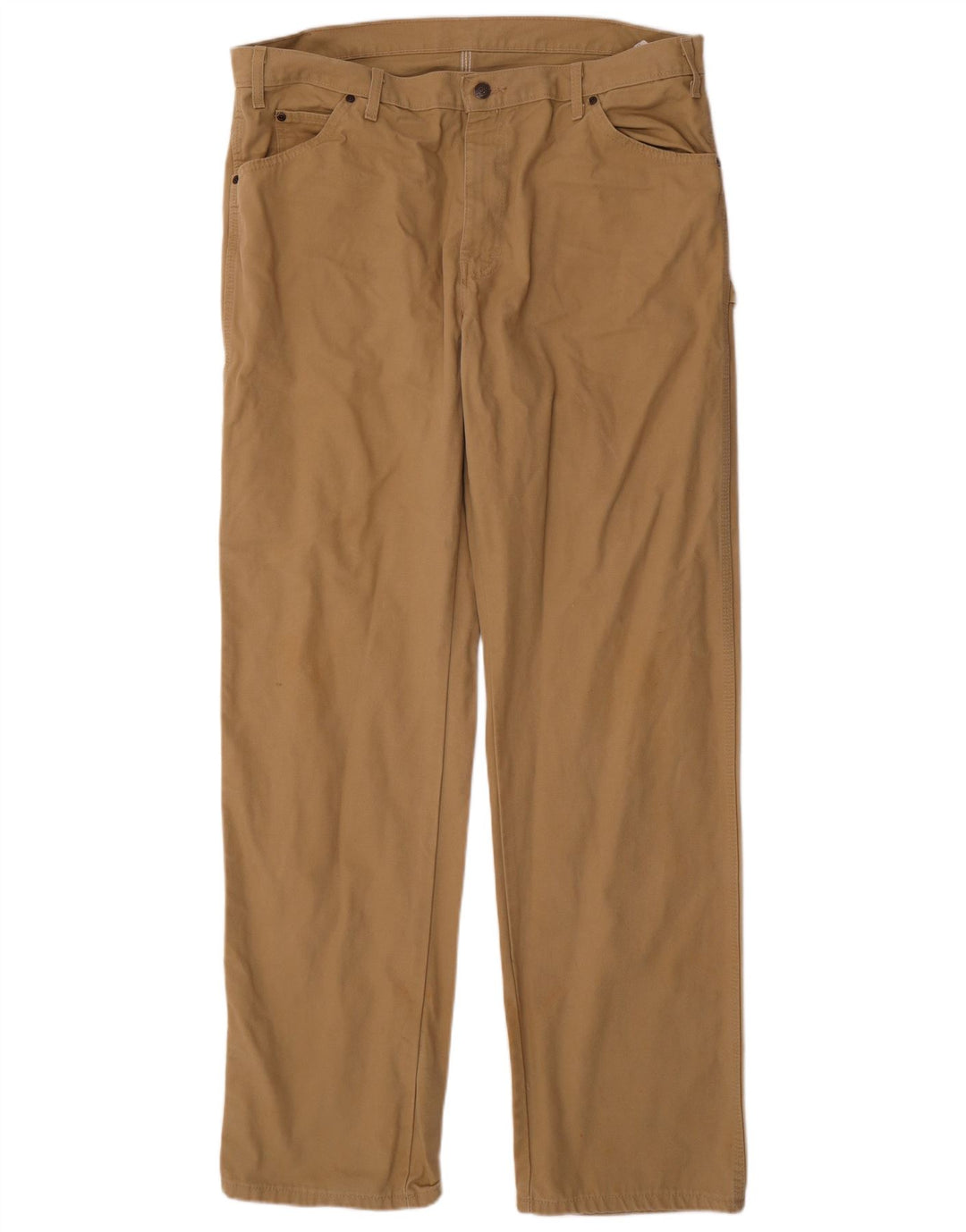DICKIES Gerade Herren-Cargohose W38 L36 Beige Baumwolle