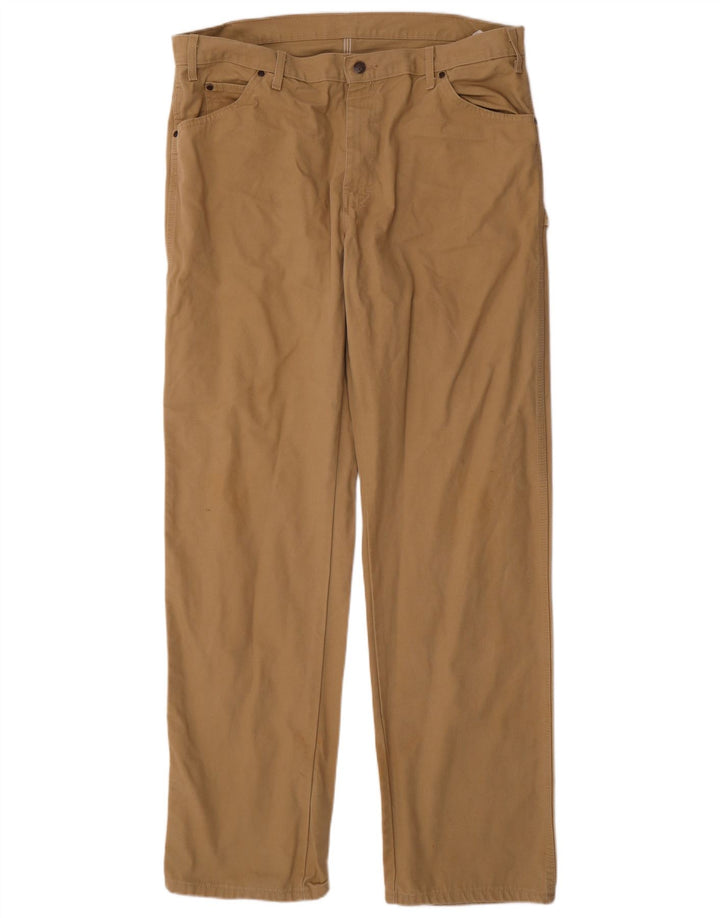 DICKIES Gerade Herren-Cargohose W38 L36 Beige Baumwolle