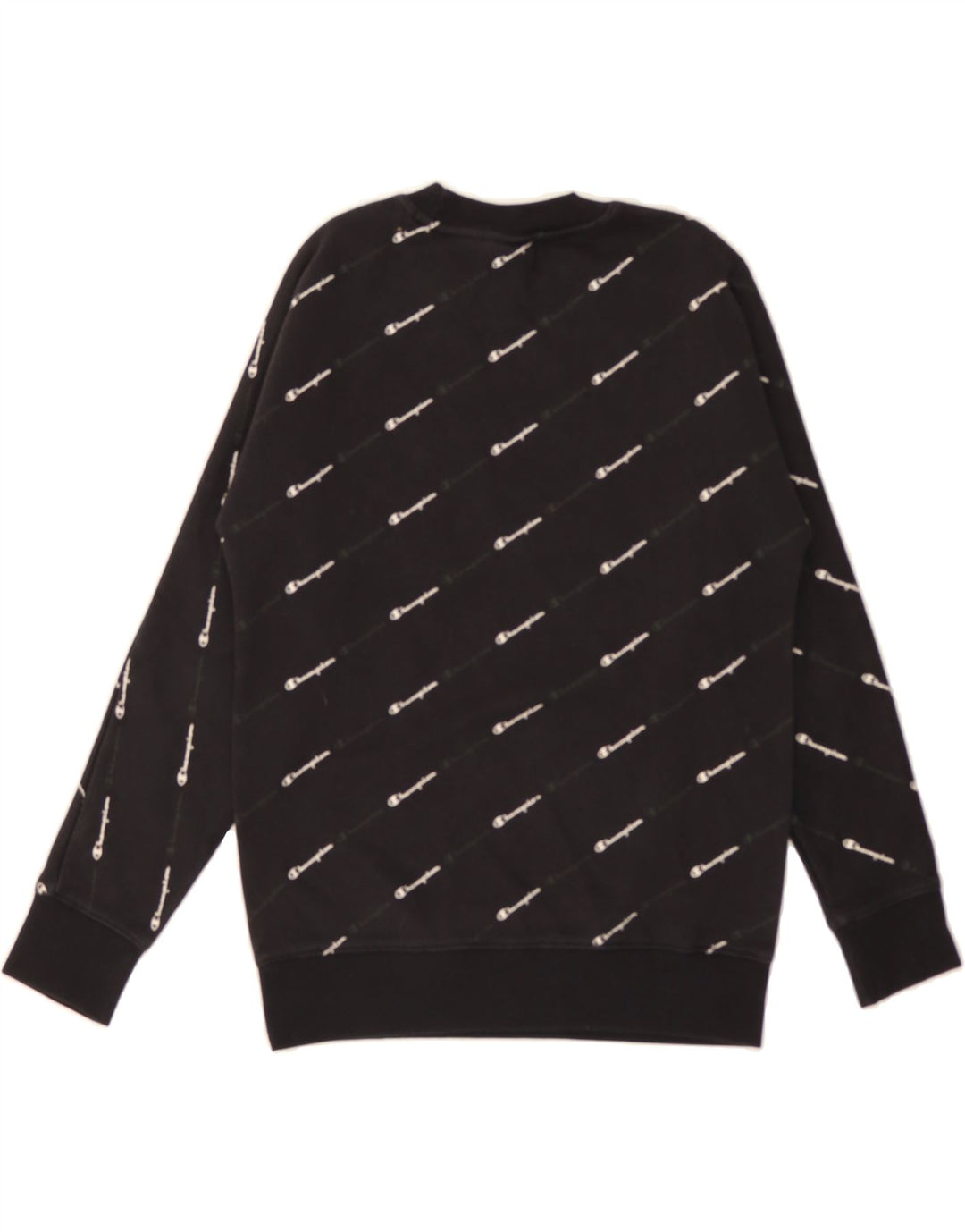 CHAMPION Boys Graphic Sweatshirt Jumper 9-10 Years Medium  Black Vintage Champion and Second-Hand Champion from Messina Hembry 