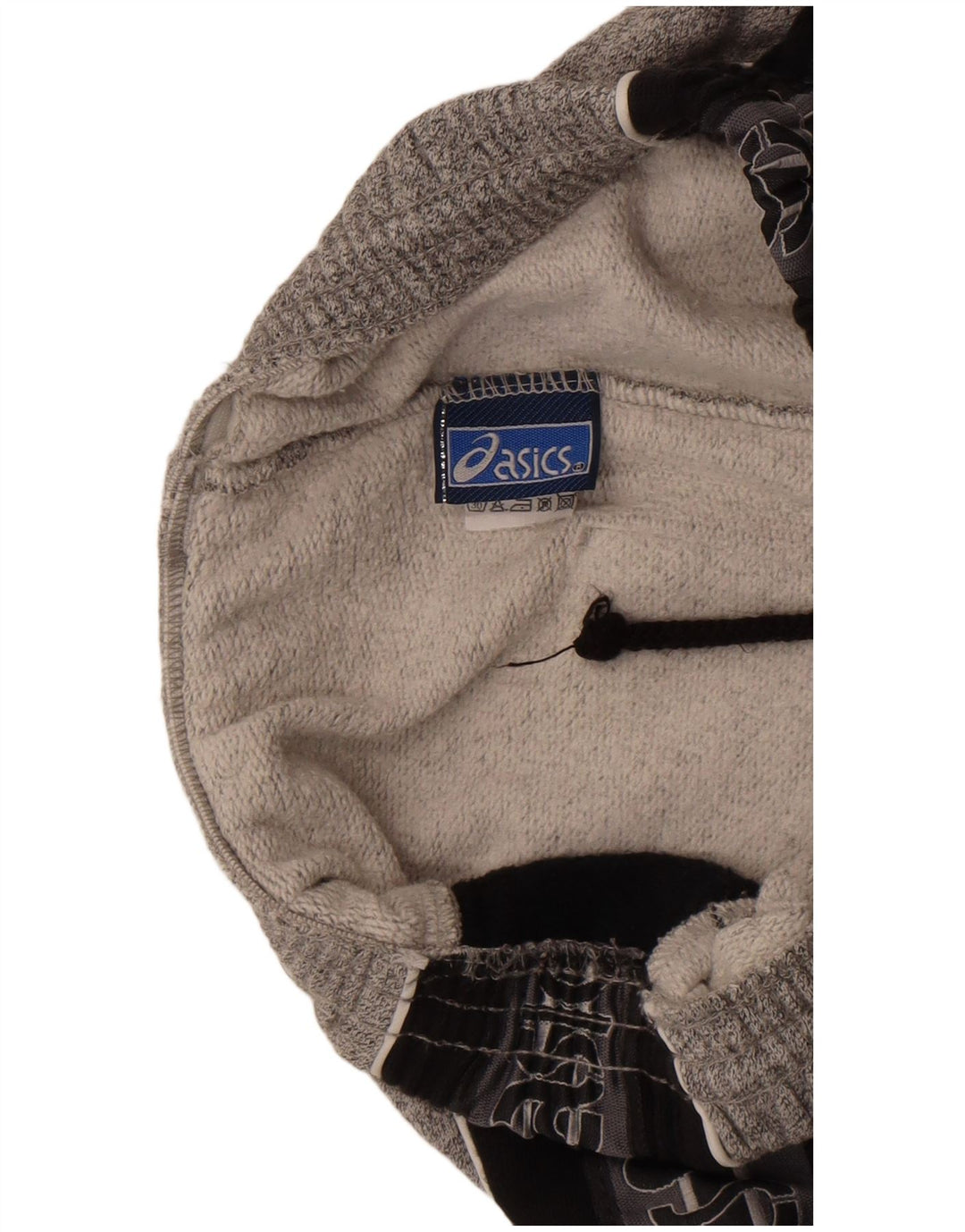 Asics Herren-Trainingshose mit Grafik, Größe S, Grau, Colourblock-Baumwolle