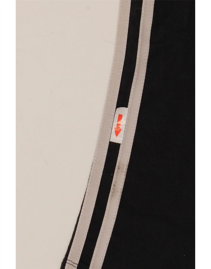 Adidas Damen Leggings UK 10 Small Schwarz Baumwolle