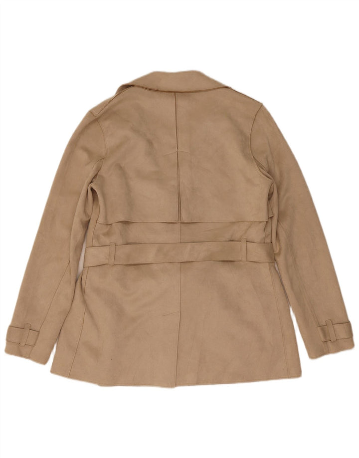 Zara Damen Trenchcoat UK 6 XS Beige Polyester