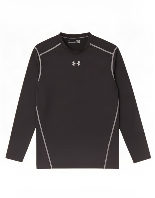 Under Armour Damen Cold Gear Top Langarm UK 14 Large Schwarz